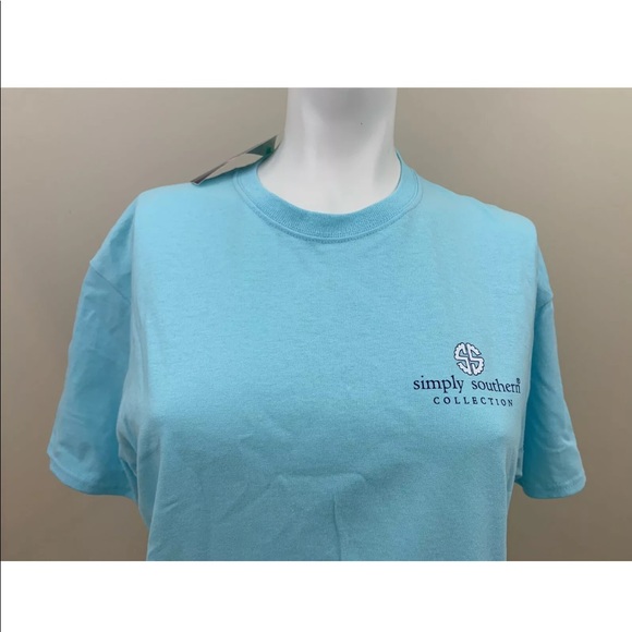 NWT Simply Southern t shirt beach hair don’t care - Picture 3 of 8